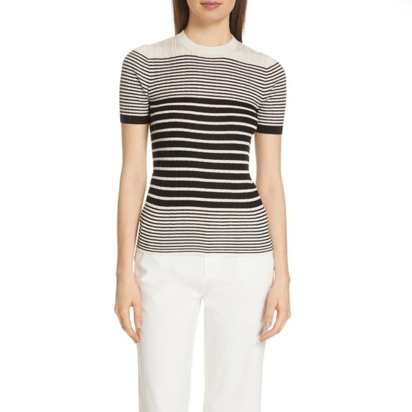 ATM Anthony Thomas Melillo Sweaters - ATM Striped Silk & Cashmere Sweater
